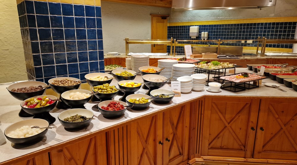 Buffet bij All Inclusive hotel.